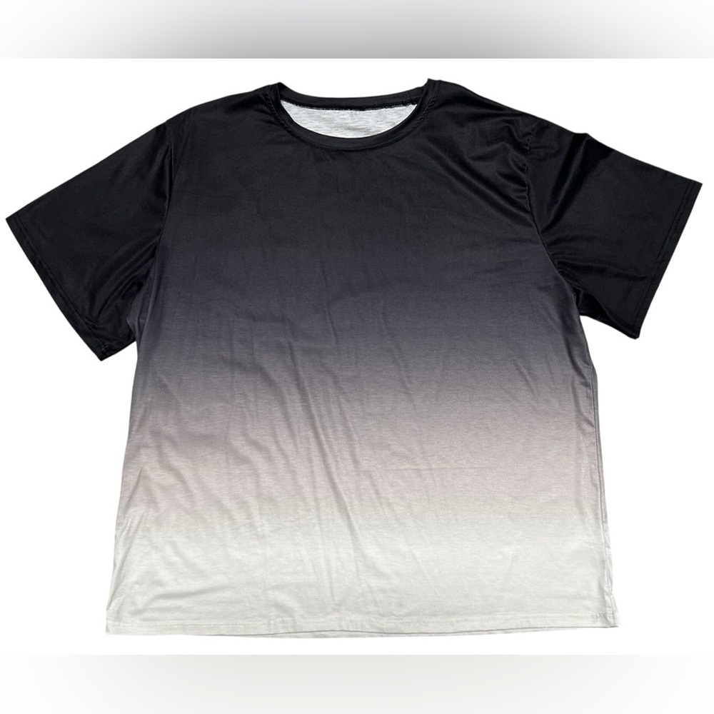 Men’s 3XL T-Shirt Dark Gray Light Gray White